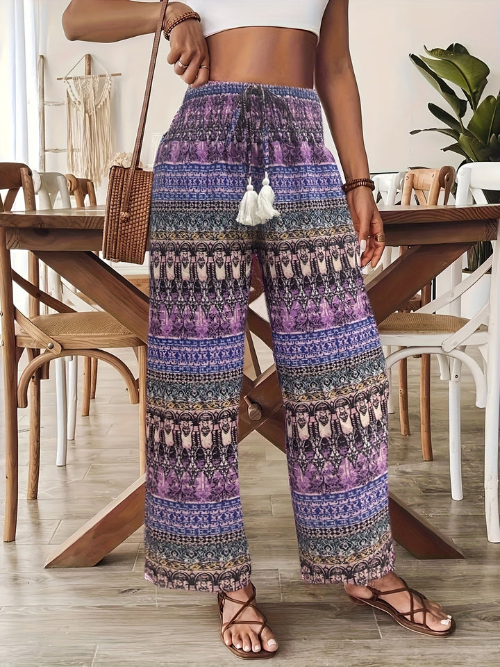 Caroline | Bohemian Wide Leg Pants