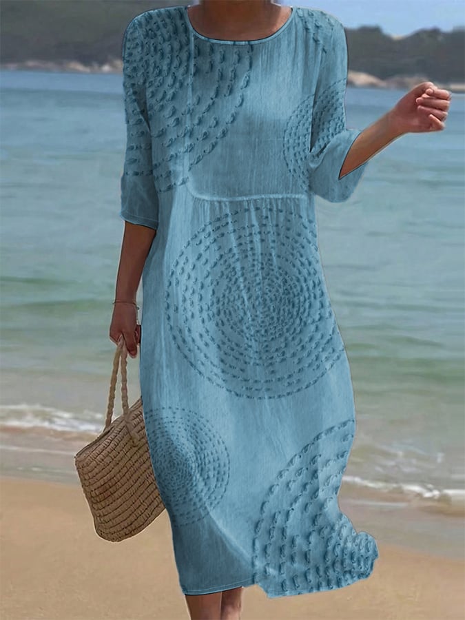 Cleo | Embroidered Casual Dress For Women