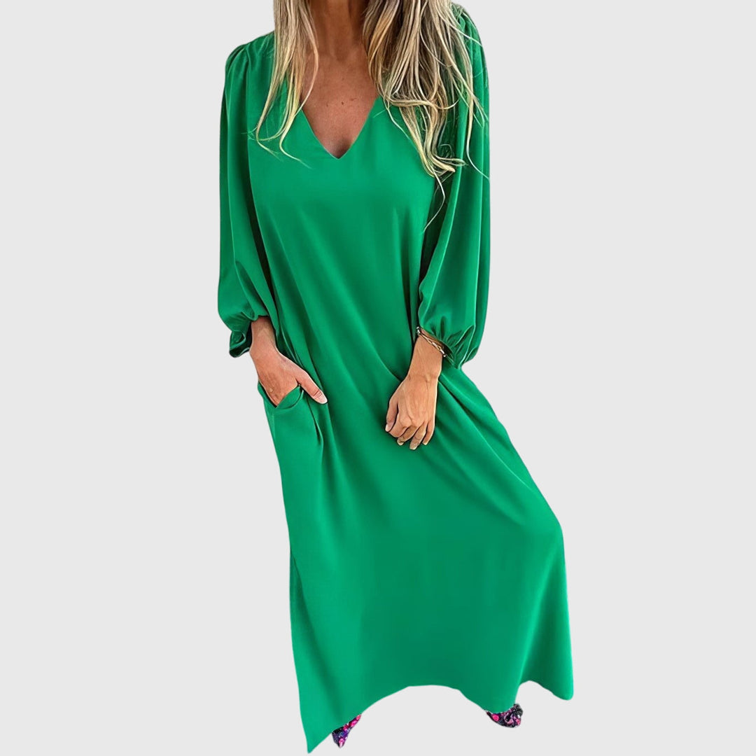 Erika | Long Boho Dress with Pockets