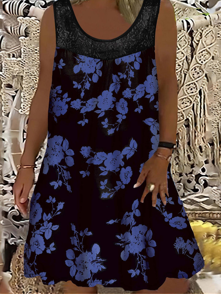 Zyra | Loose Sleeveless Maxi Dress With Round Neck