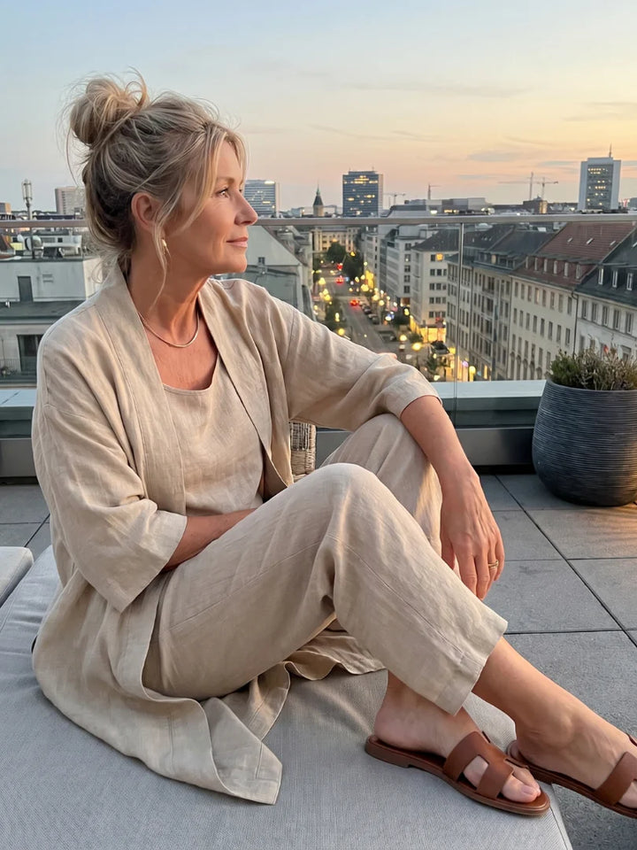 Linnea | Effortless Linen-Cotton Three-Piece Set