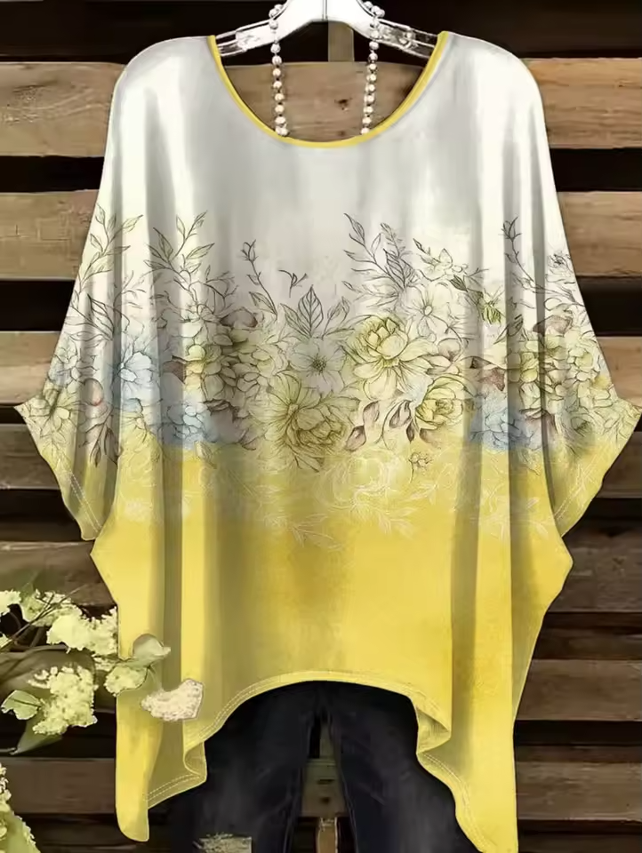 Nadine | Vintage Bohemian Floral Print Women's T-Shirt