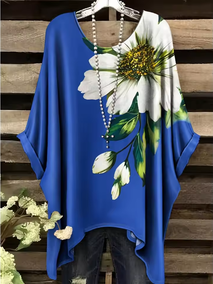 Estella | Vintage Bohemian Floral Print Women's T-Shirt