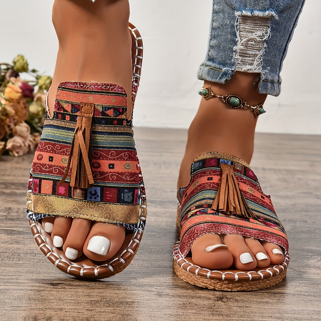 Addison | Boho Tassel Sandals