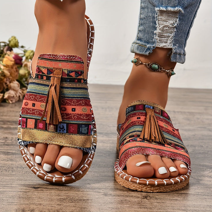 Addison | Boho Tassel Sandals