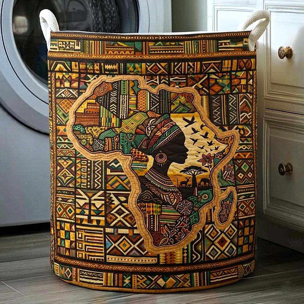 Quilted Laundry Basket Africa Legacy