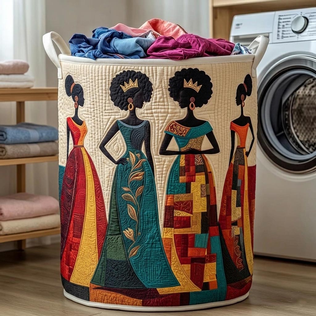 Quilted Laundry Basket Africa Legacy