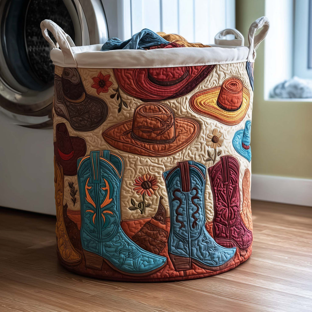 Quilted Laundry Basket Rodeo Roundup