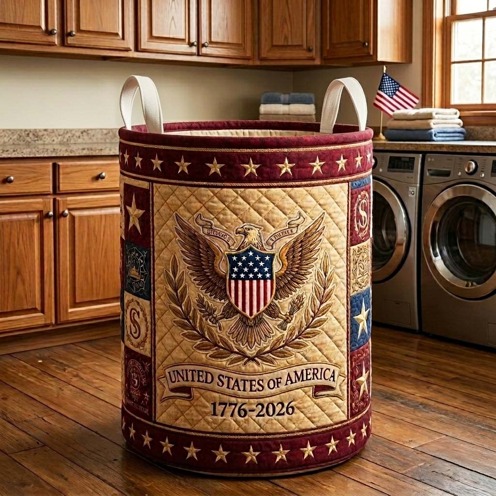 Heritage Quilted Laundry Basket