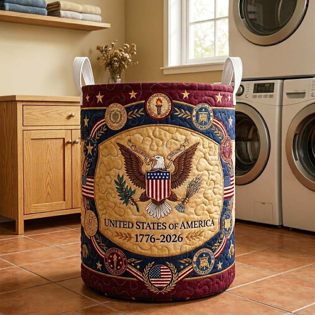 Heritage Quilted Laundry Basket