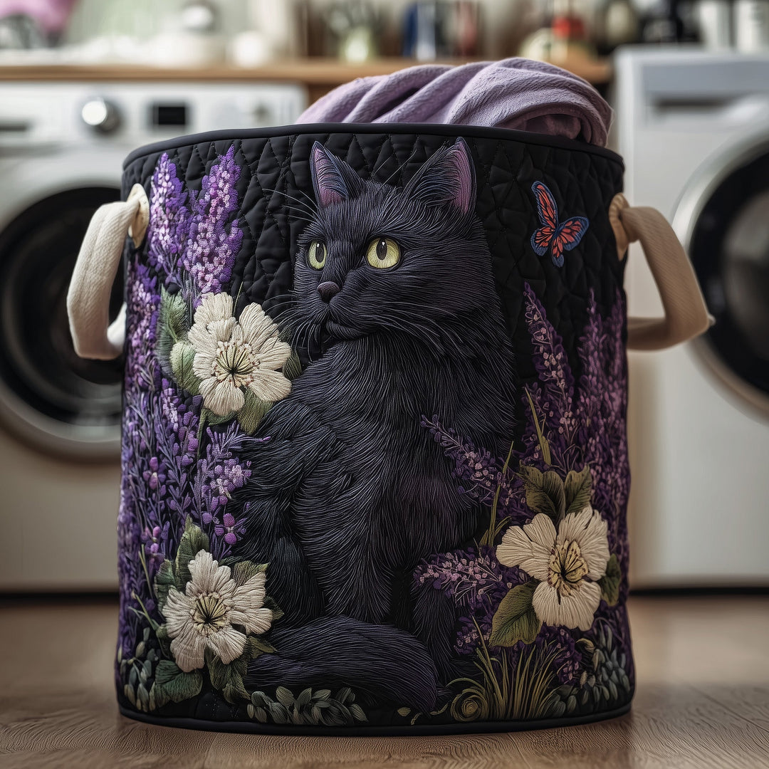 Quilted Laundry Basket Petal Paws