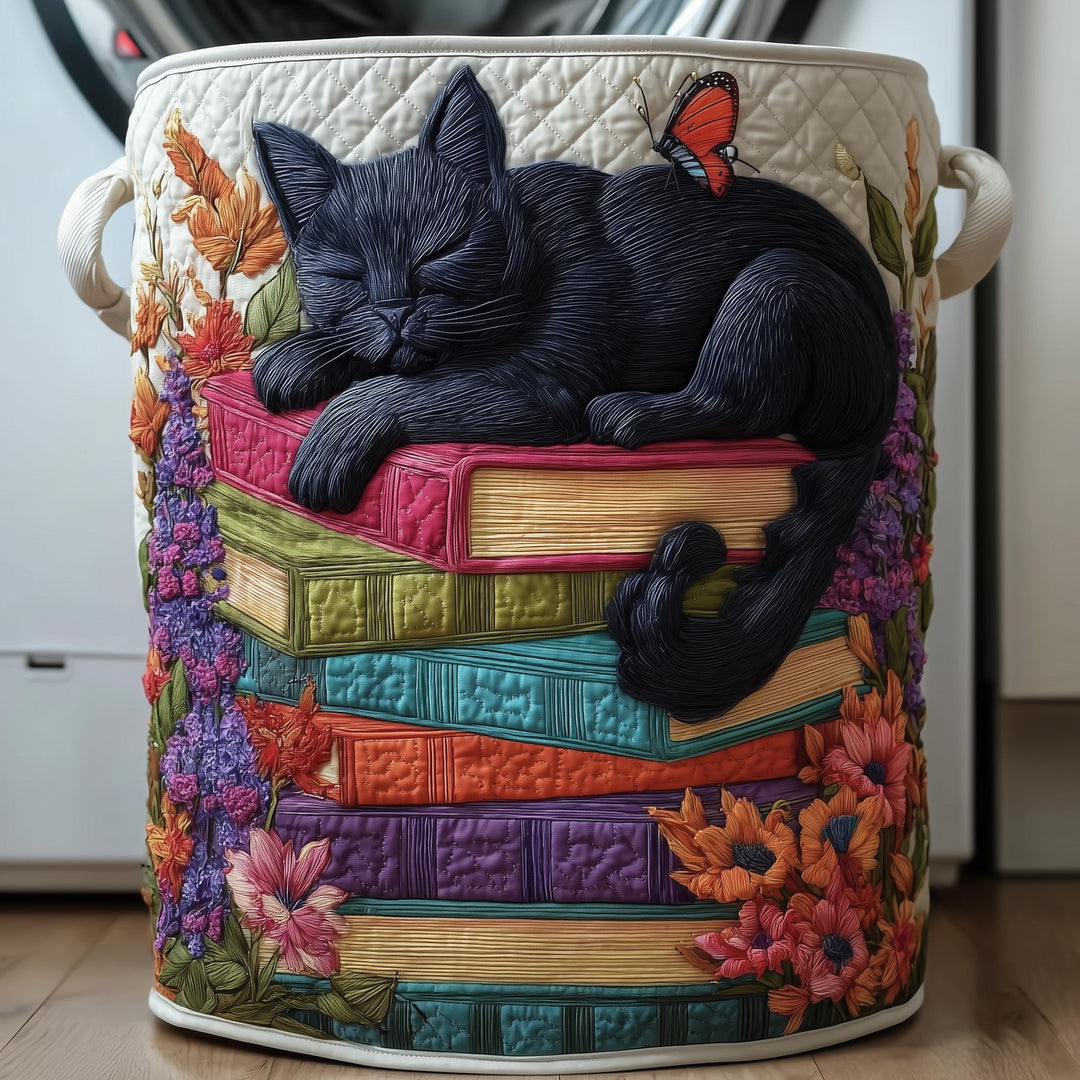 Quilted Laundry Basket Purrfect Pages