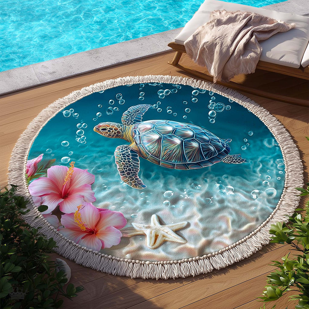 Round Beach Towel Sandy Haven
