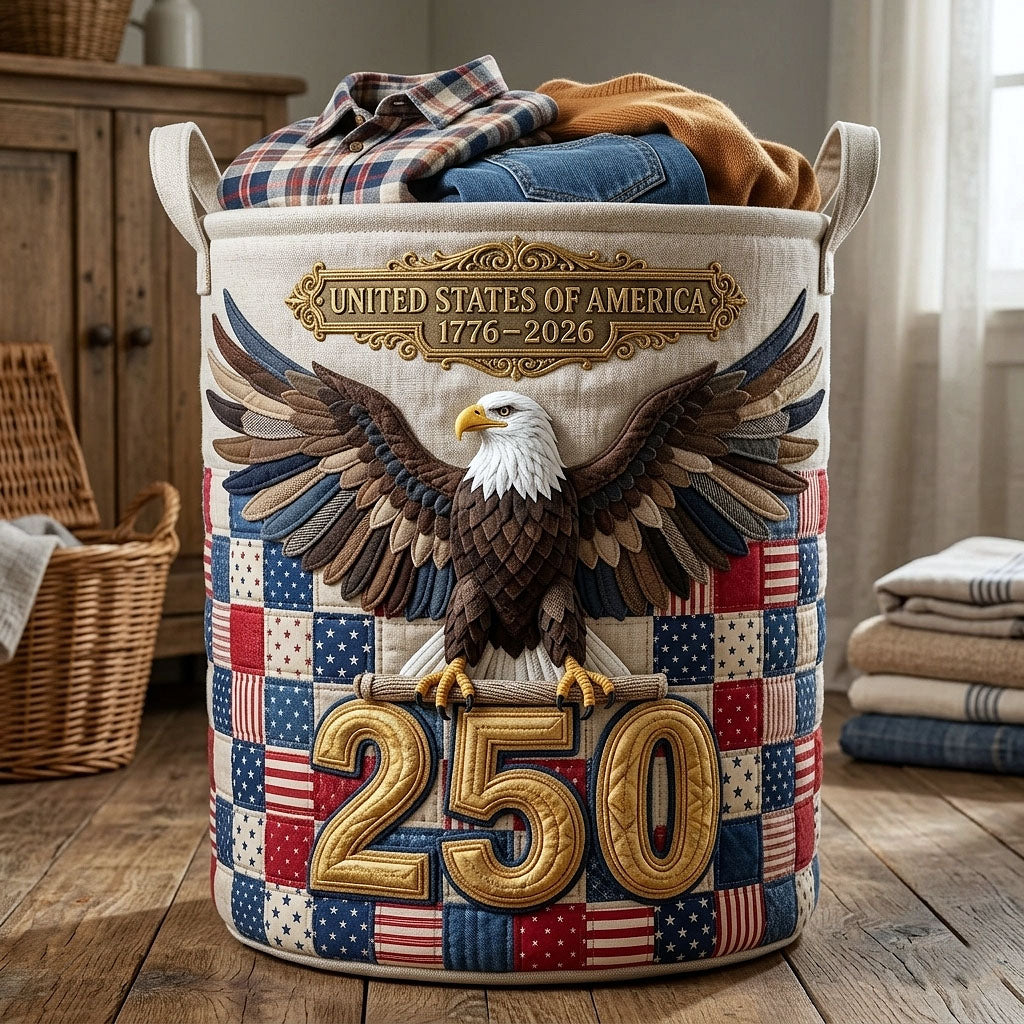 Heritage Quilted Laundry Basket