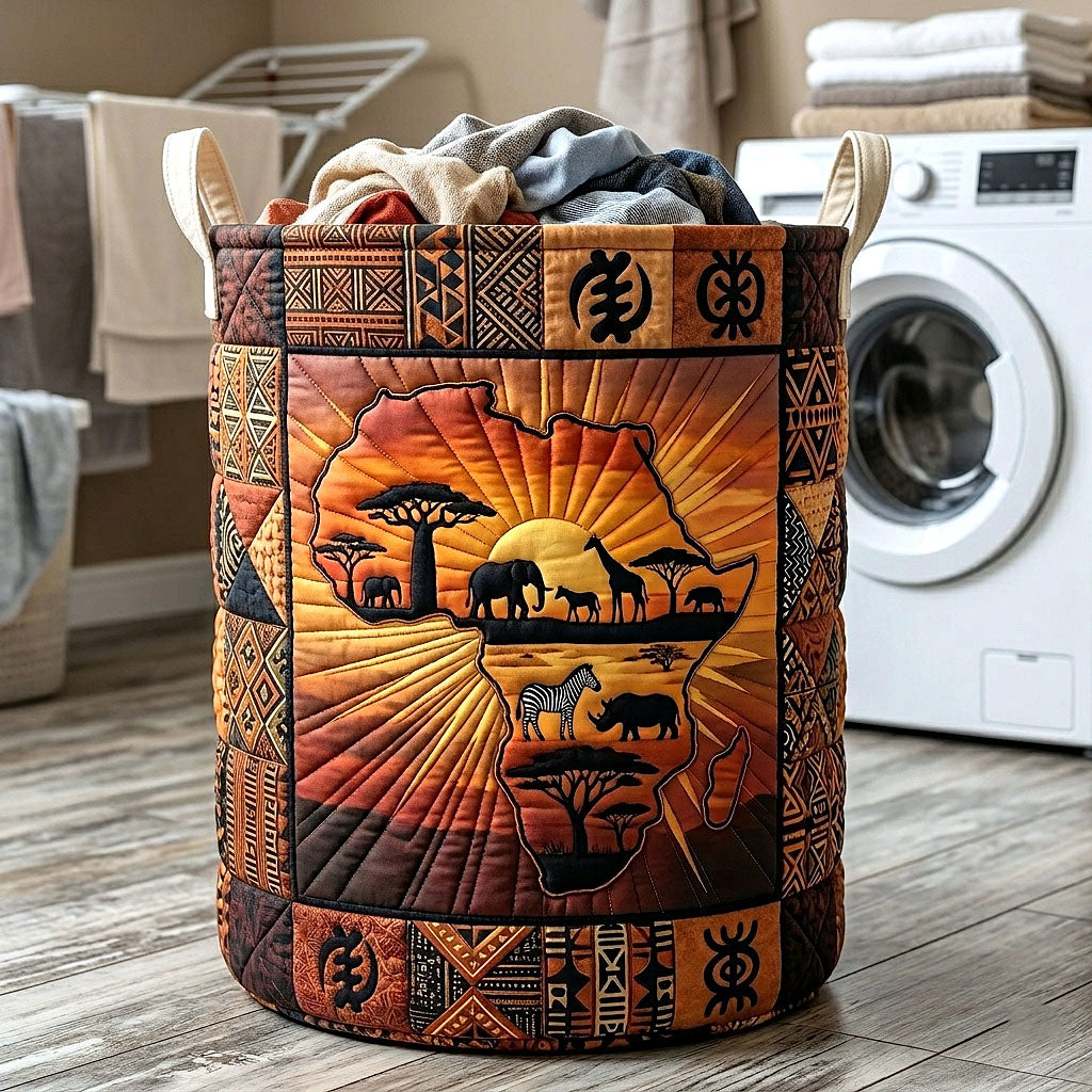 Quilted Laundry Basket Africa Legacy