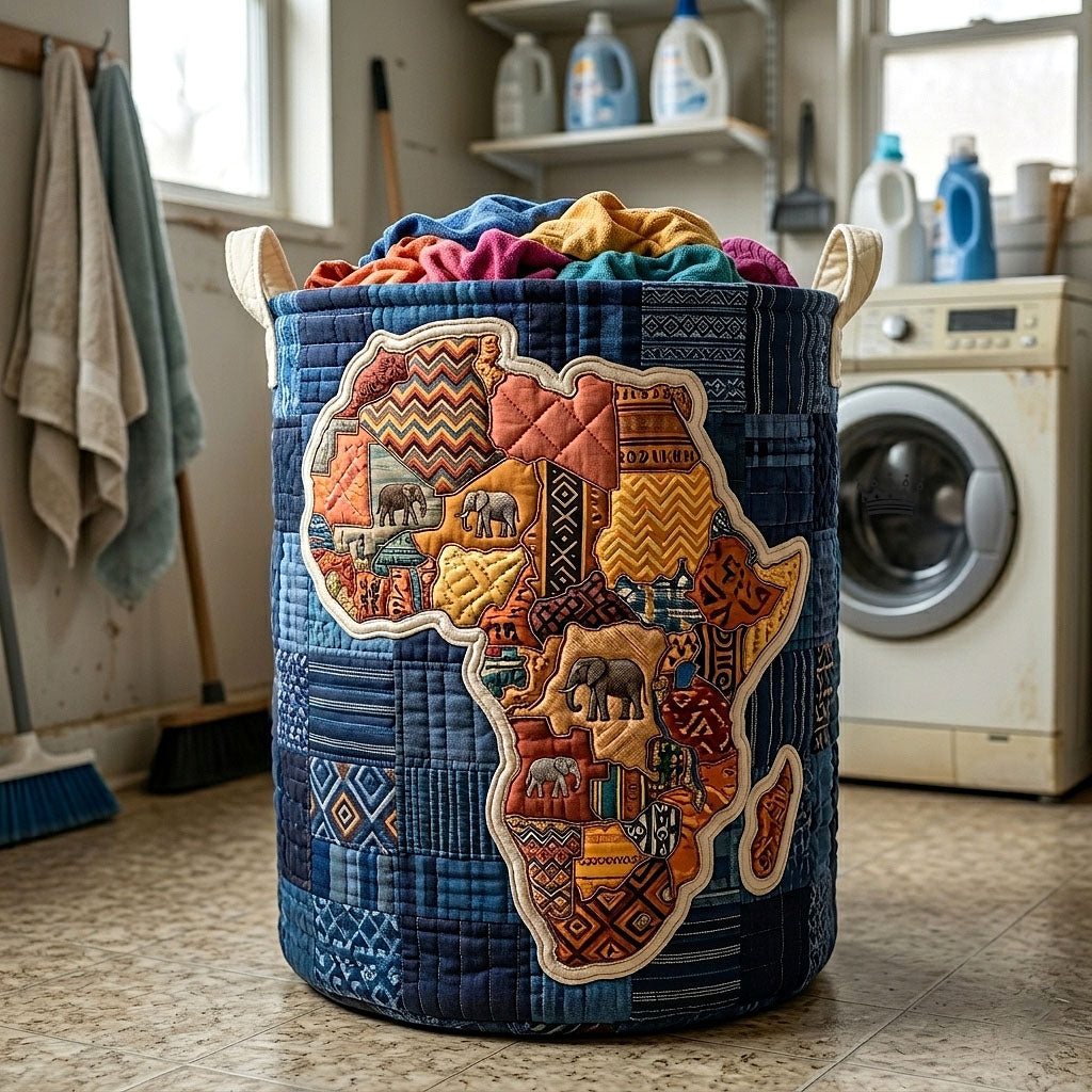 Quilted Laundry Basket Africa Legacy