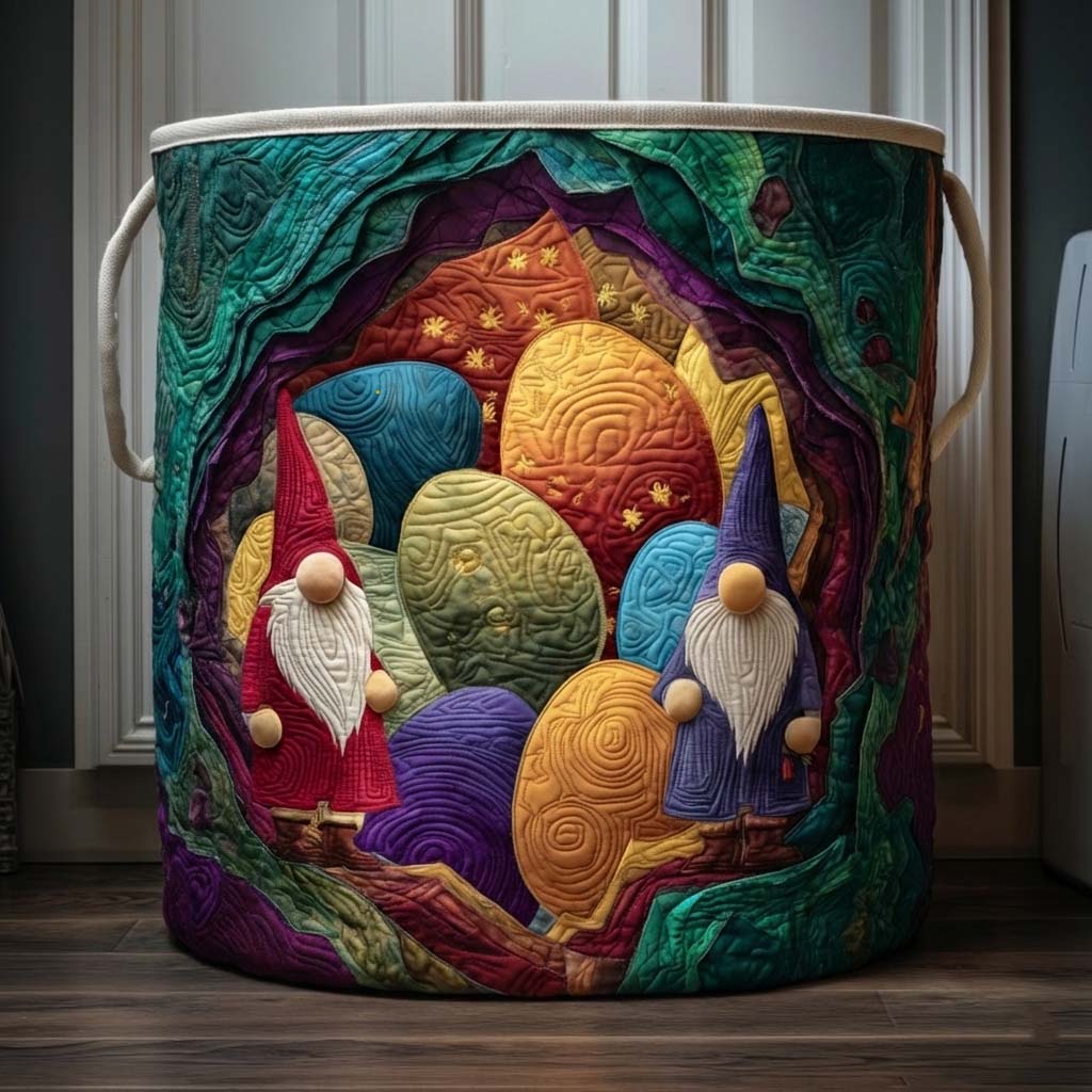 Easter Bunny Quilted Laundry Basket
