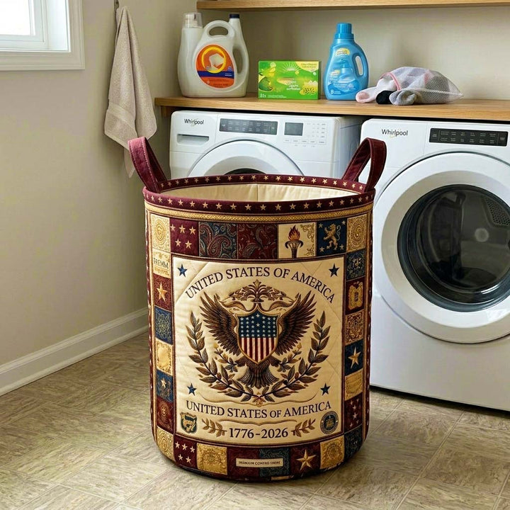 Heritage Quilted Laundry Basket