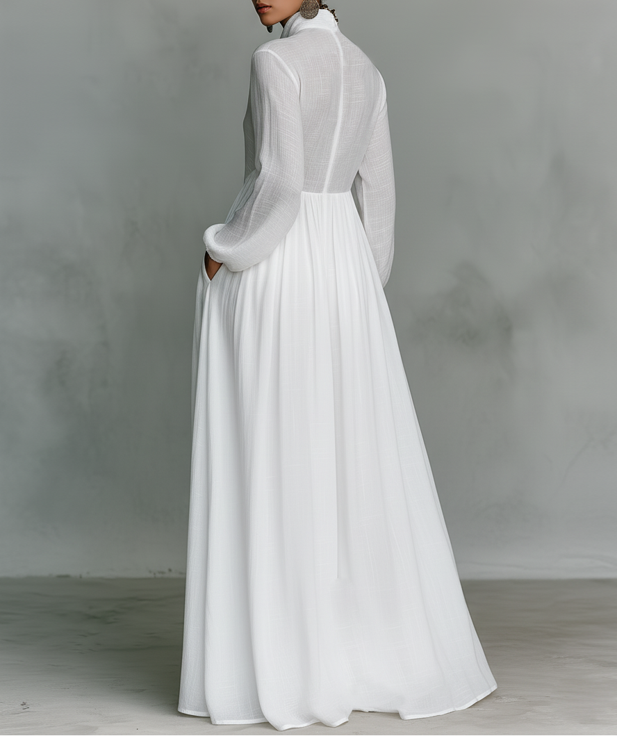 Serena | Elegant Button-Down Maxi Dress