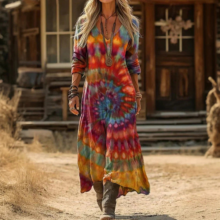 Tinsley | Long Sleeve Vintage Casual Dress