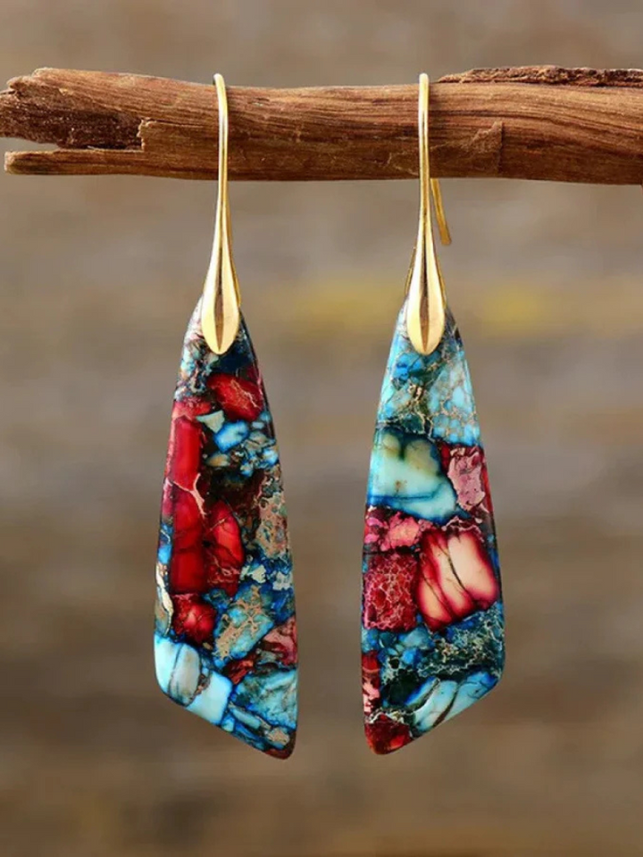 Amalia | Mosaic Gemstone Earrings