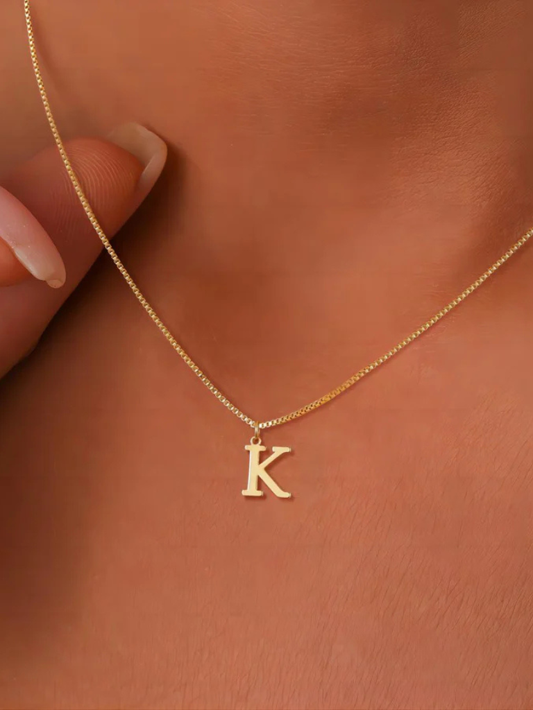 Enya | Gold Initial Necklace