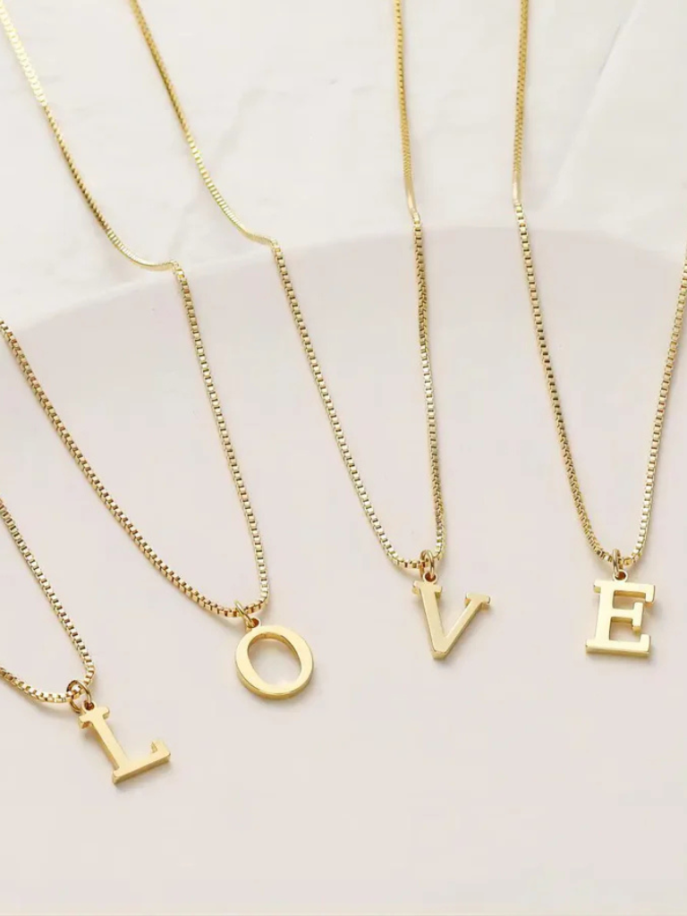 Enya | Gold Initial Necklace