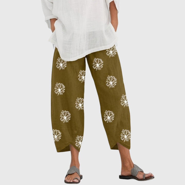 Melanie | High Waist Wide Leg Trousers