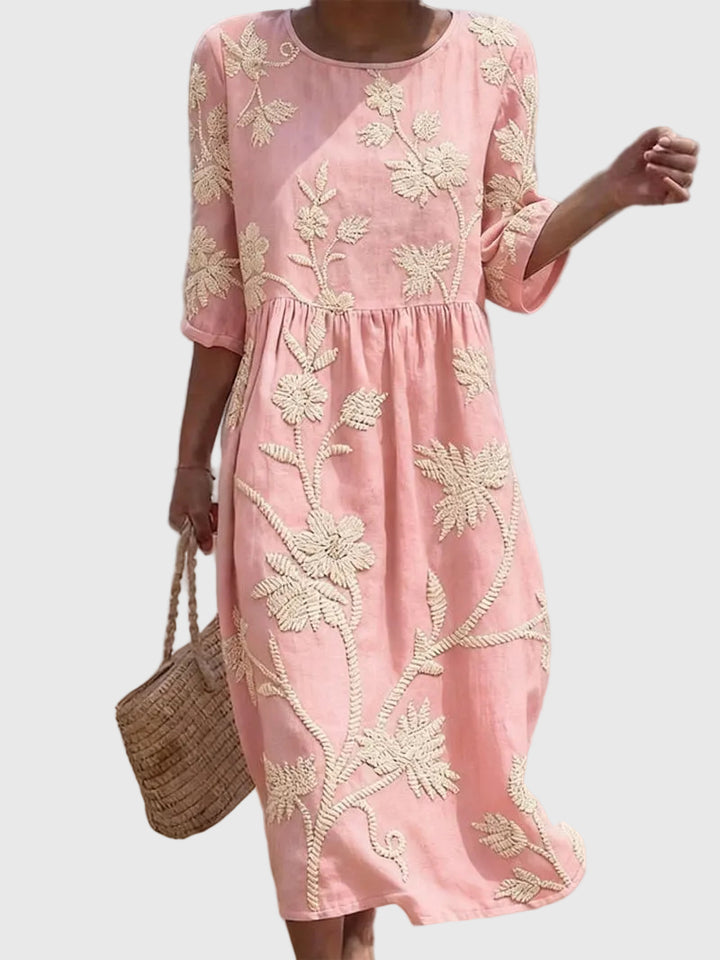 Valentina | Embroidered Vintage Dress