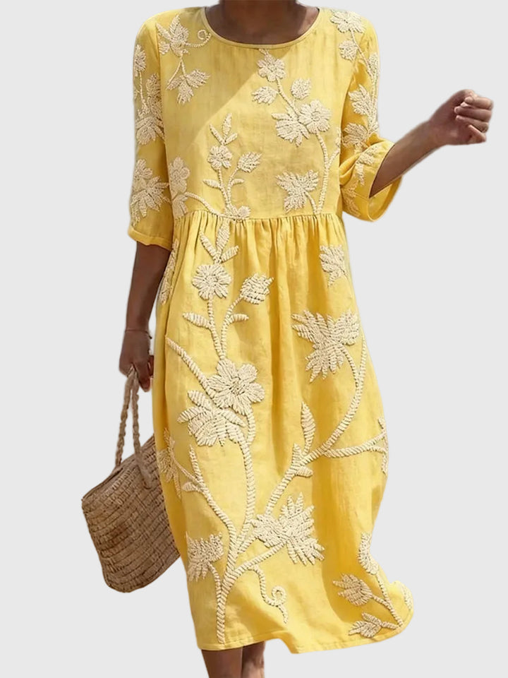 Valentina | Embroidered Vintage Dress