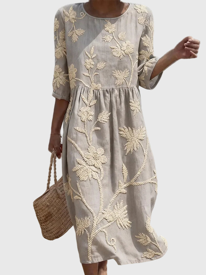Valentina | Embroidered Vintage Dress