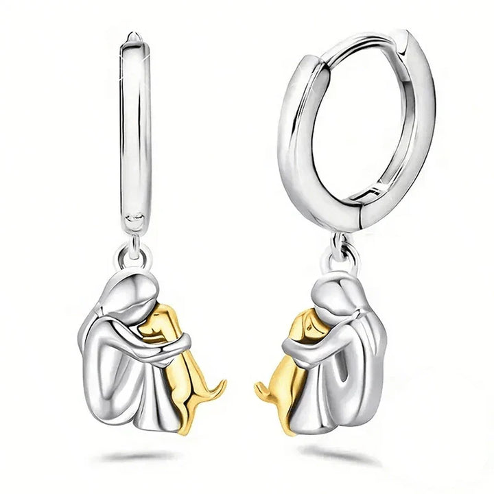 Eleanor Rose | Dog Embrace Earrings