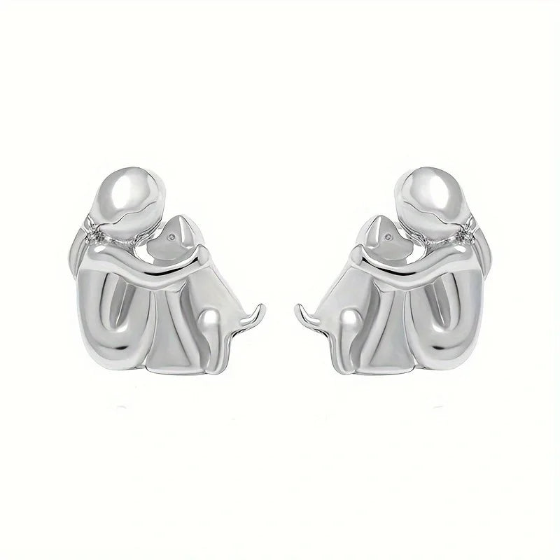 Eleanor Rose | Dog Embrace Earring