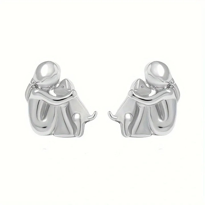 Eleanor Rose | Dog Embrace Earring