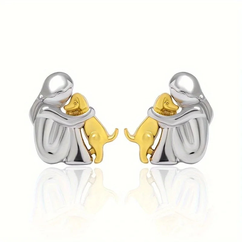 Eleanor Rose | Dog Embrace Earring