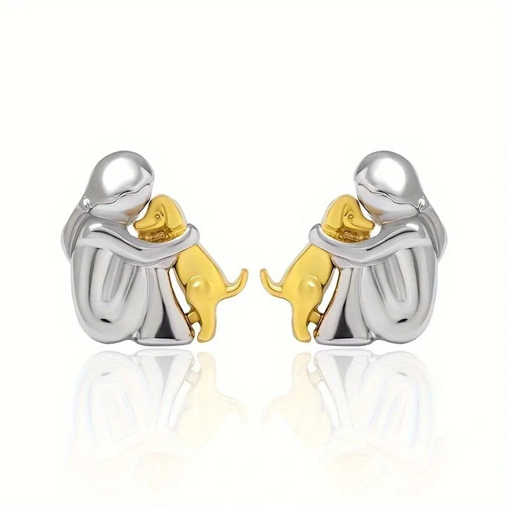 Eleanor Rose | Dog Embrace Earring