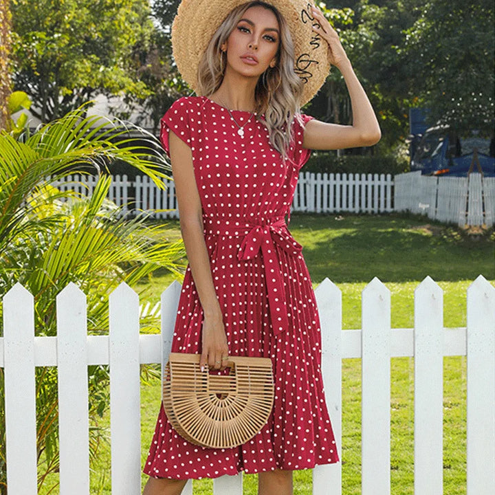 Beth | Polka Bloom Dress