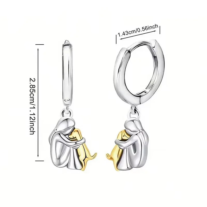 Eleanor Rose | Dog Embrace Earrings