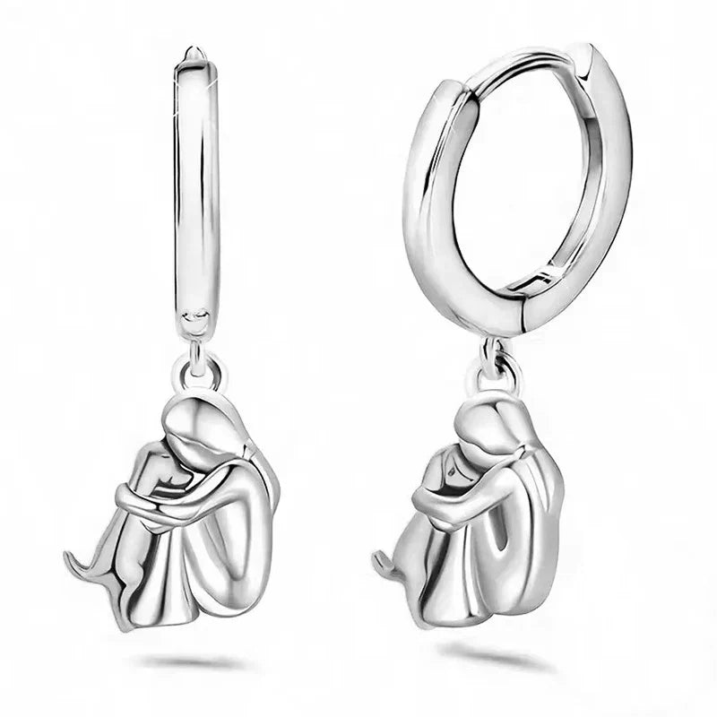 Eleanor Rose | Dog Embrace Earrings