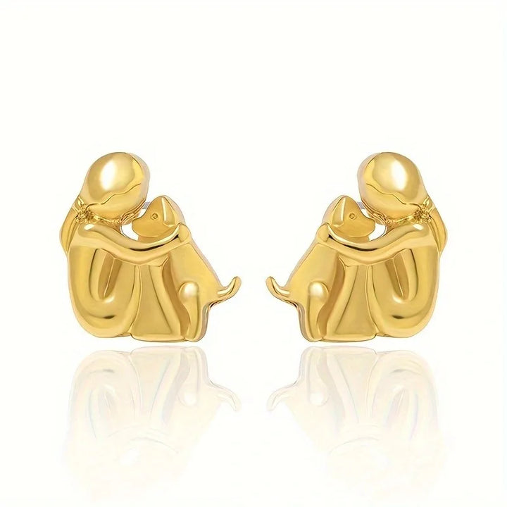 Eleanor Rose | Dog Embrace Earring