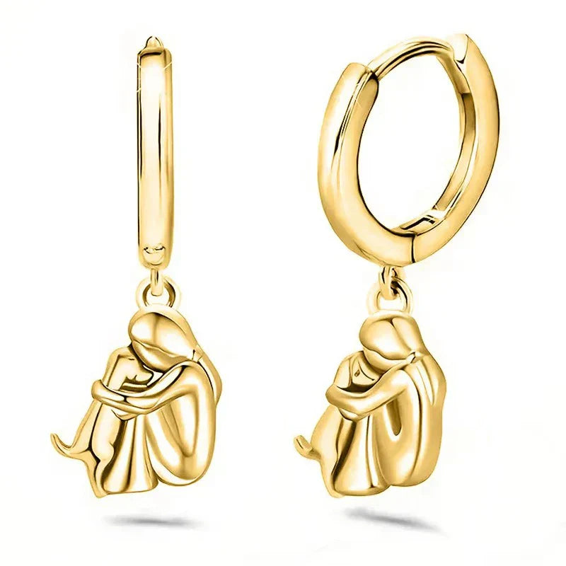 Eleanor Rose | Dog Embrace Earrings