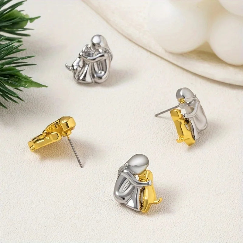 Eleanor Rose | Dog Embrace Earring