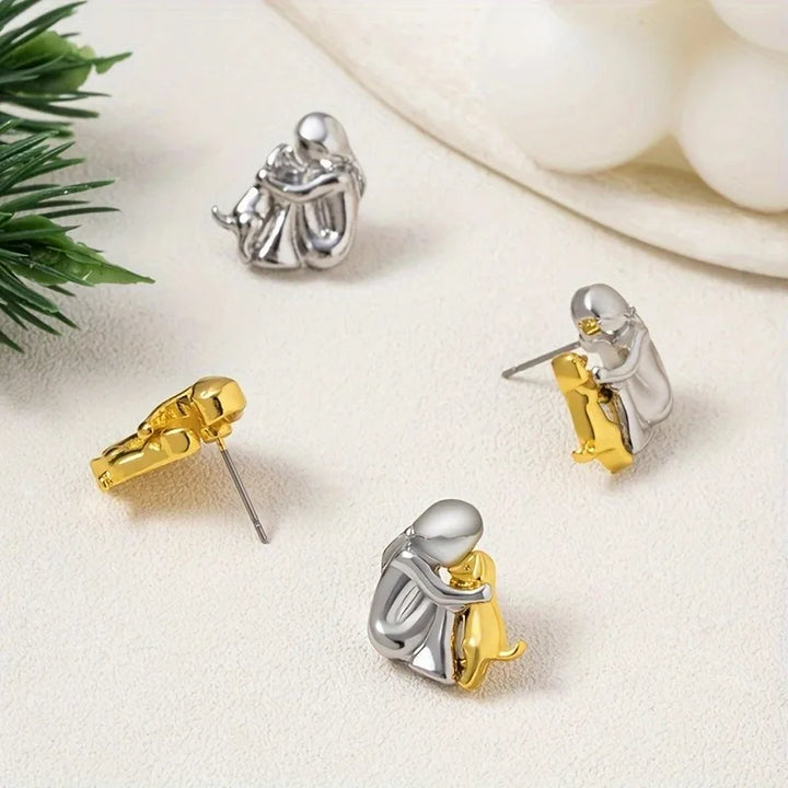 Eleanor Rose | Dog Embrace Earring