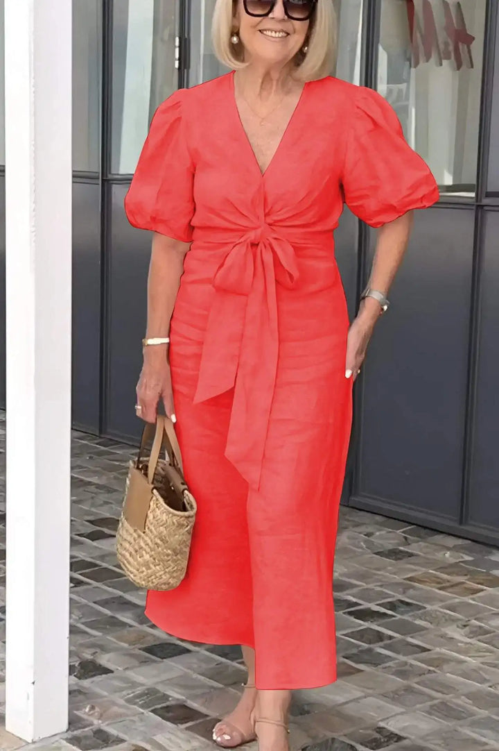 Natasha | Elegant V-Neck Dress