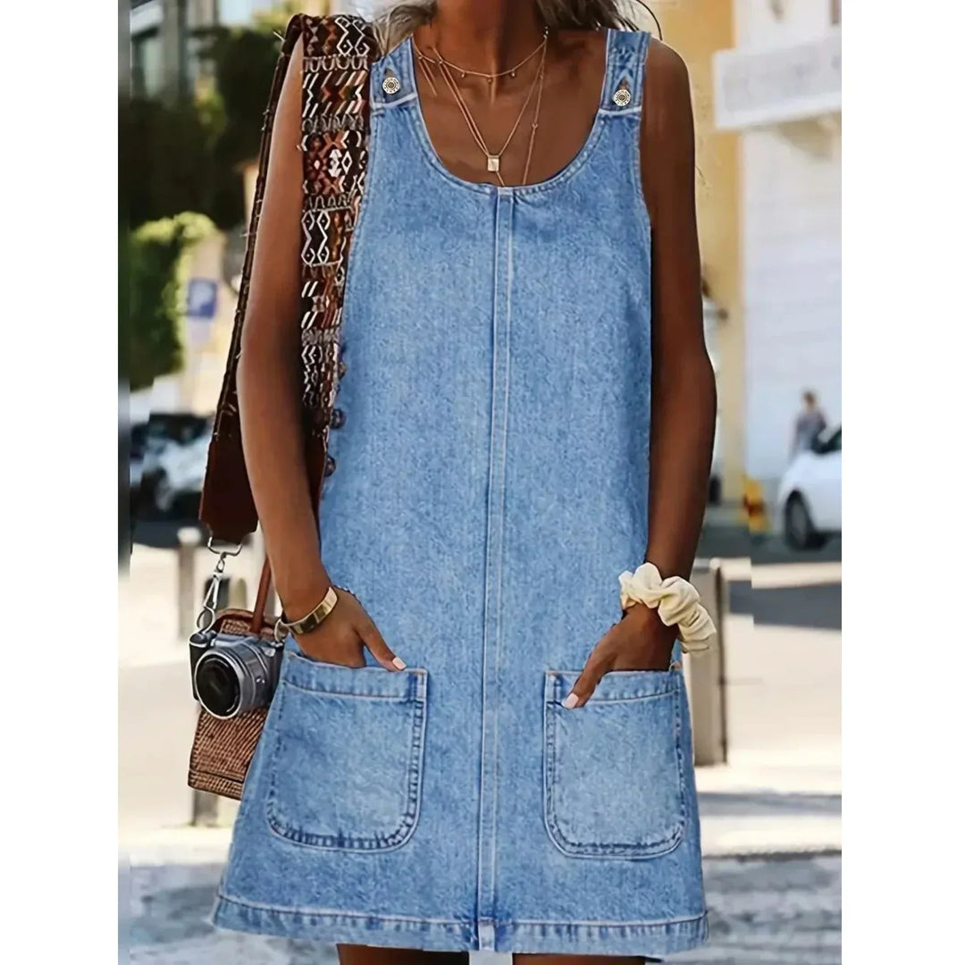 Loren | Relaxed Denim-Look Dress