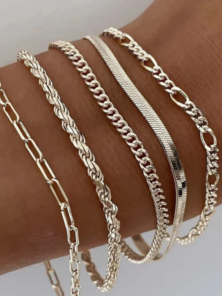Fiora | Chain Bracelet Set