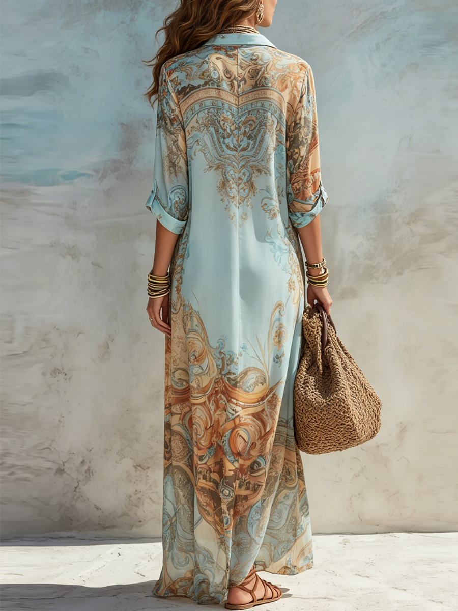 Lorna | Maxi Shirt Dress