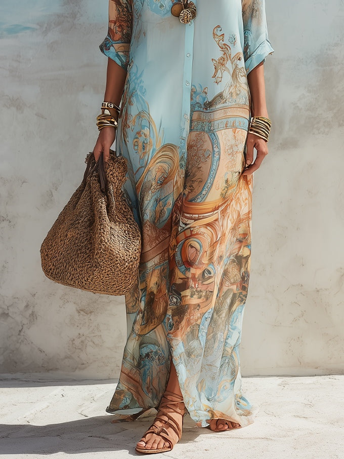 Lorna | Maxi Shirt Dress