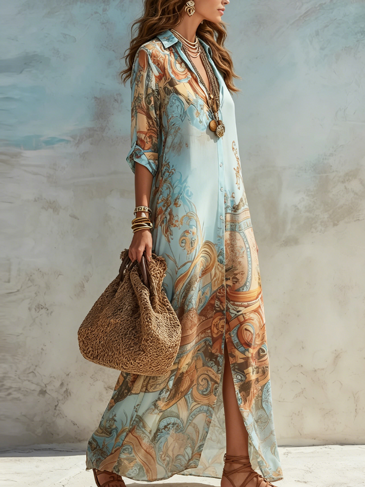 Lorna | Maxi Shirt Dress