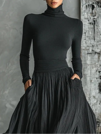 Eva | Elegant Ensemble with Pleated Skirt